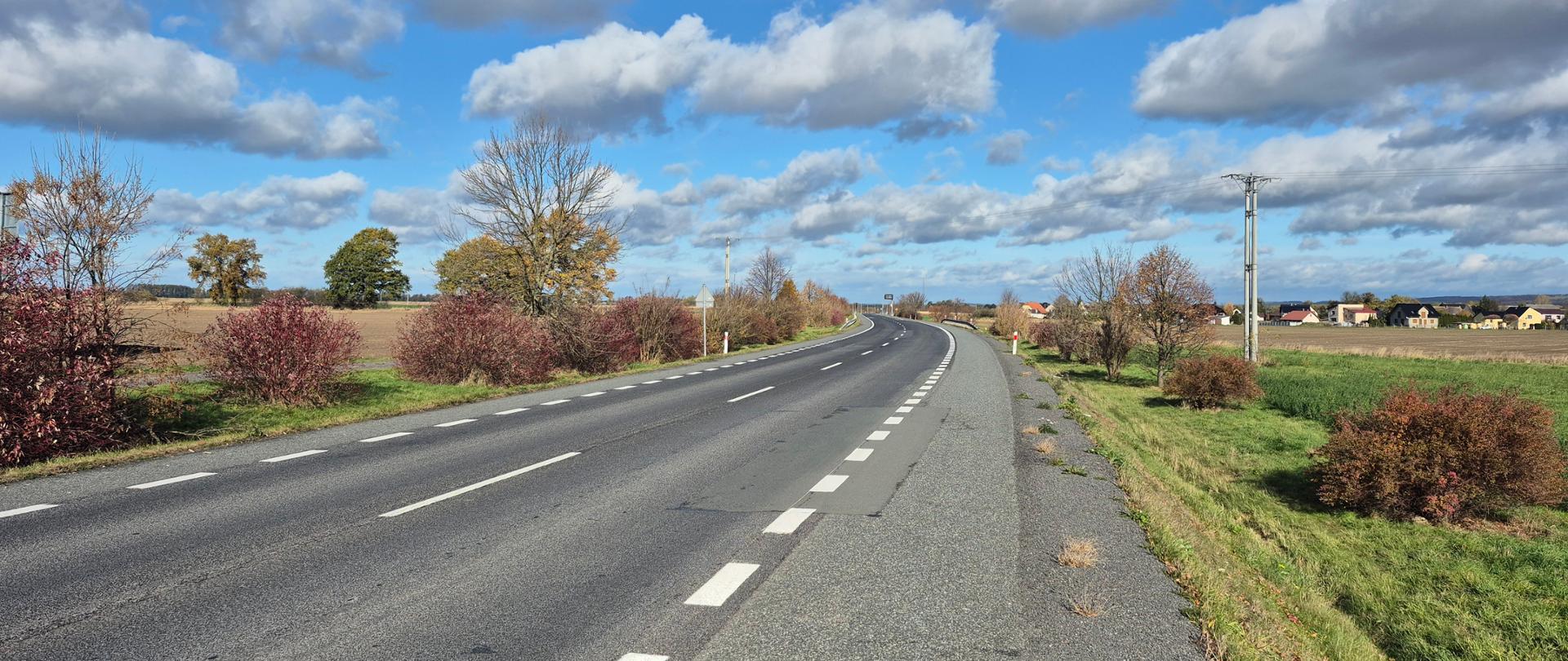 Fragment DK45 na obwodnicy Poborszowa