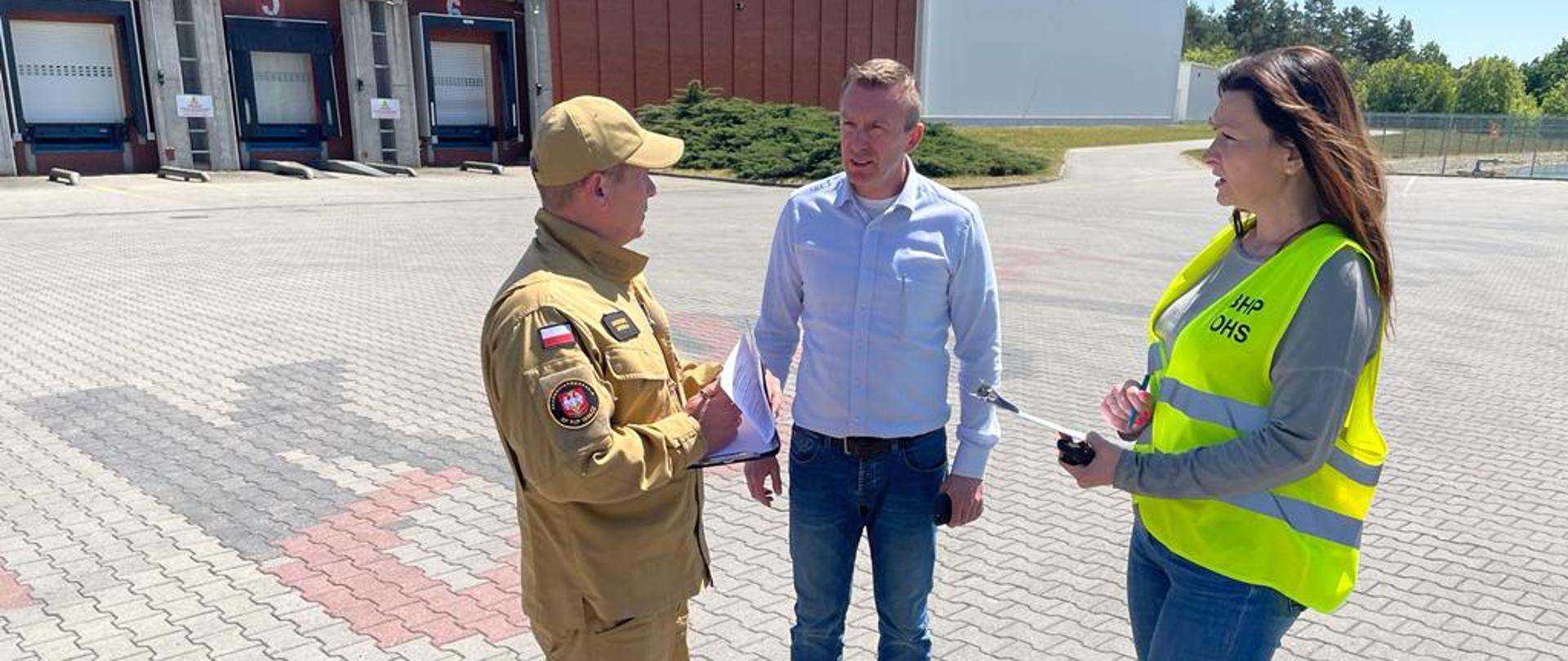 Próbna ewakuacja w Fabryce LUDWIG CZEKOLADA w Tucznie 