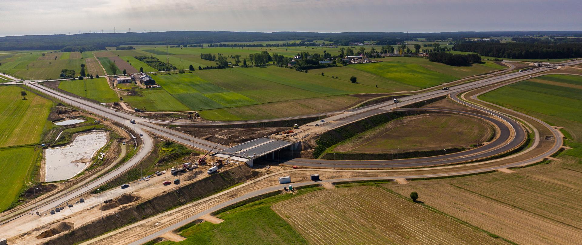 Budowa S61 widziana z powietrza