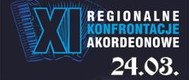 Plakat promuje zbliżające się XI Regionalne Konfrontacje Akordeonowe. Tło stanowi akordeonista grający na akordeonie guzikowym. Zawiera informacje o miejscu wydarzenia, godzinach rozpoczęcia i zakończenia, patronacie honorowym i sponsorach. Na dole zamieszczone są logo sponsorów i organizatorów: Państwowa Szkoła Muzyczna w Grajewie, Intermarche, Augustowianka, Poweroil, PKO Bank Polski, Mlekpol, Honorowy patronat Burmistrz Miasta Grajewo Maciej Paweł Bednarko.