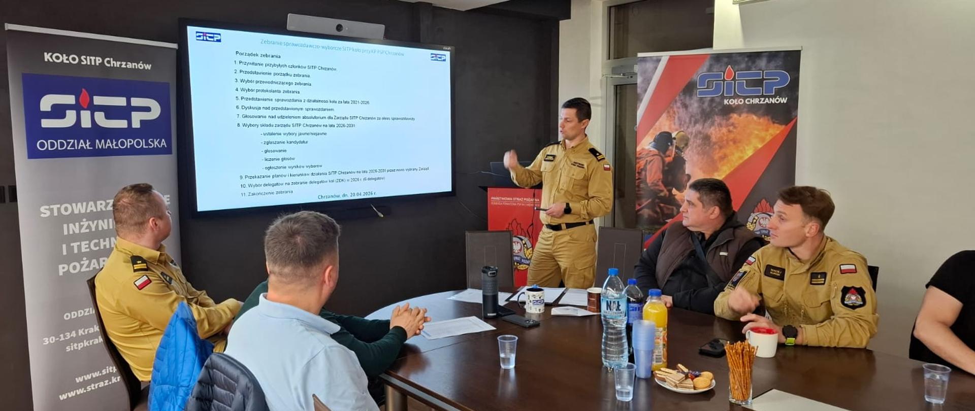 Walne zebranie sprawozdawczo-wyborcze SITP koło przy KP PSP Chrzanów