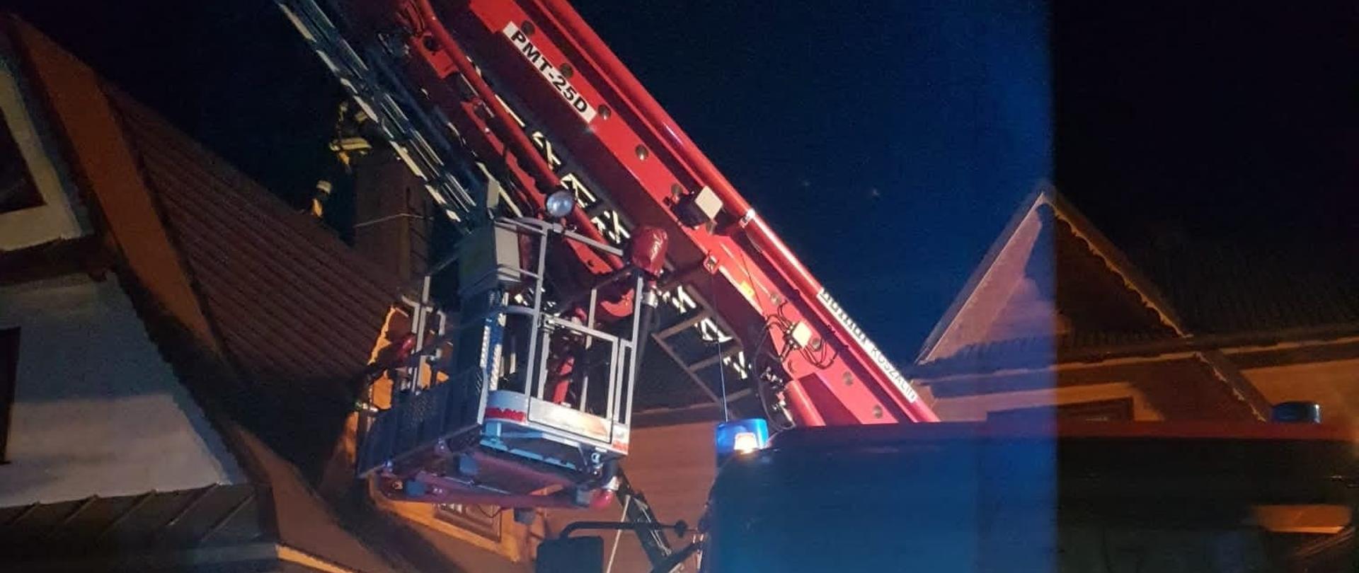 Pożar sadzy w przewodzie kominowym