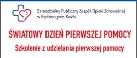 Światowy Dzień Pierwszej Pomocy - plakat informacyjny o wydarzeniu. 