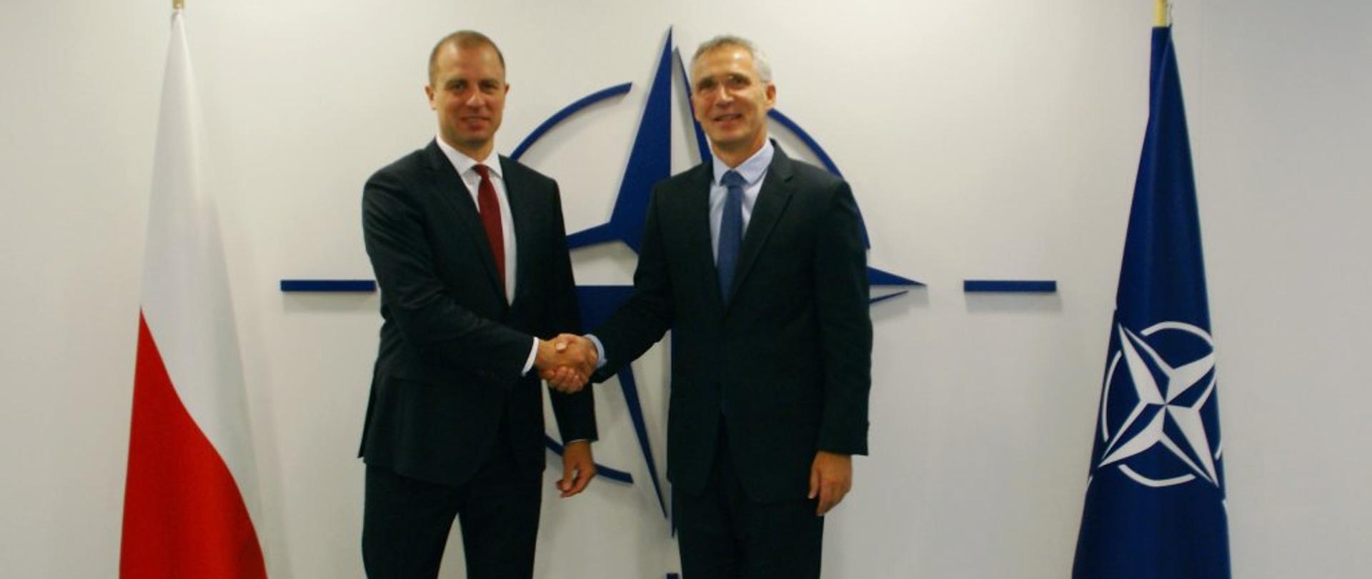 Spotkanie Amb. Tomasza Szatkowskiego z Sekretarzem Generalnym NATO Jensem Stoltenbergiem