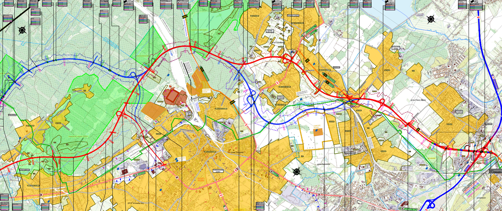 Warianty przebiegu S11 odcinek 2