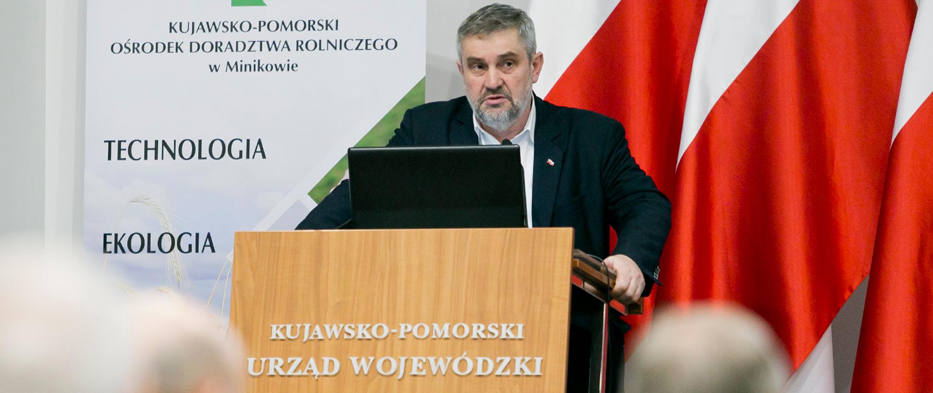 Min. J.K. Ardanowski podczas wystąpienia