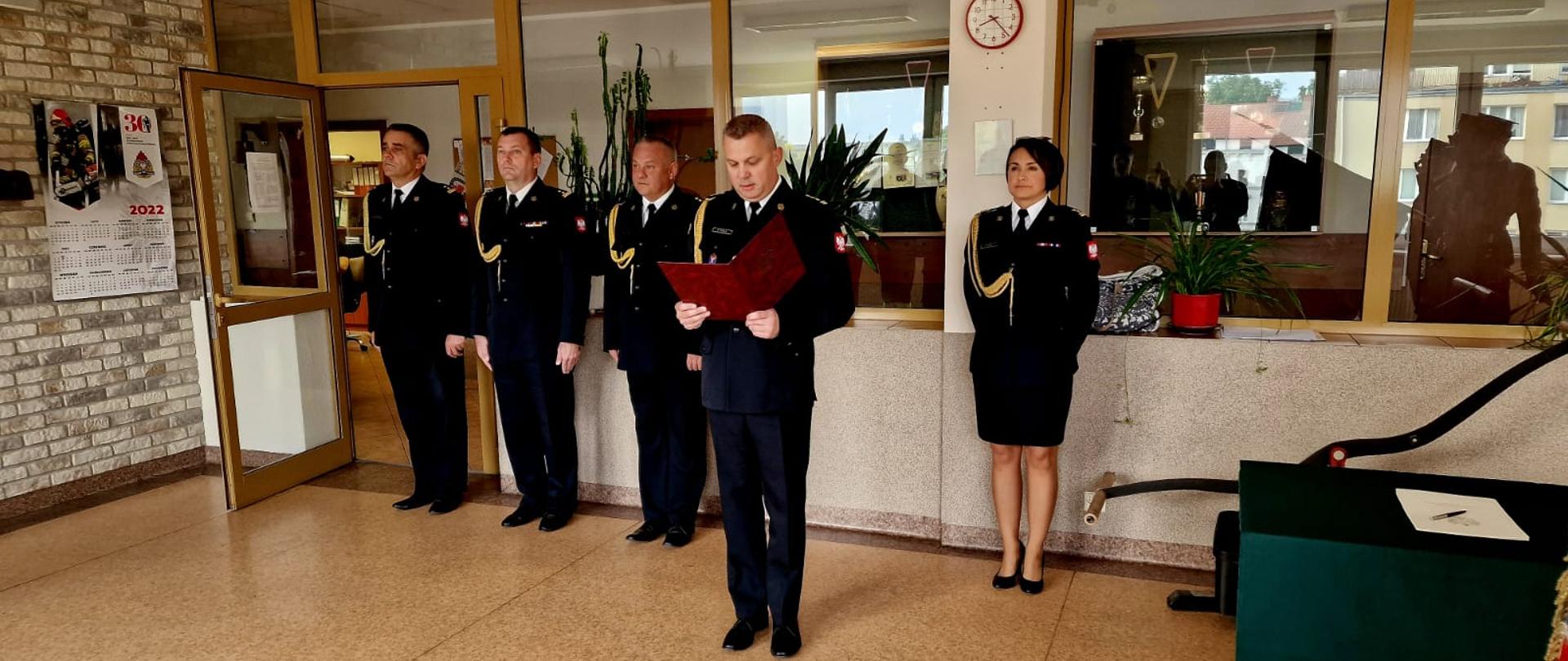 Uroczyste ślubowanie funkcjonariuszy KM PSP Gdańsk