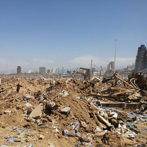 po wybuchu w porcie w Bejrucie fot. Amb. RP w Libanie