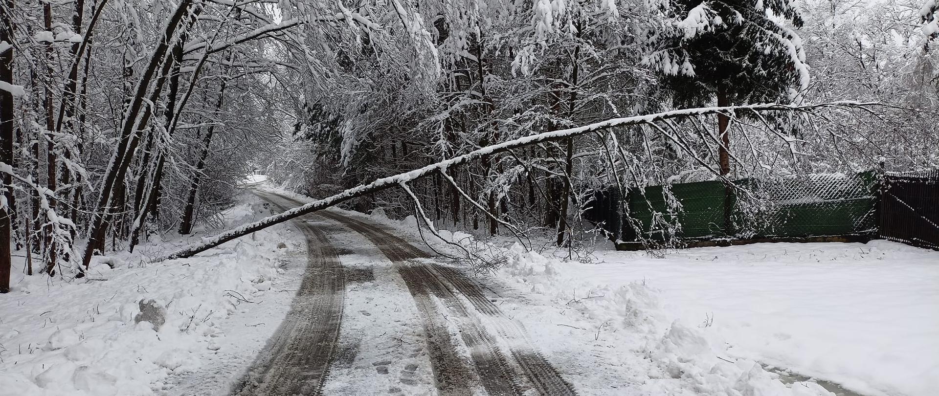 Usuwanie skutków intensywnych opadu śniegu