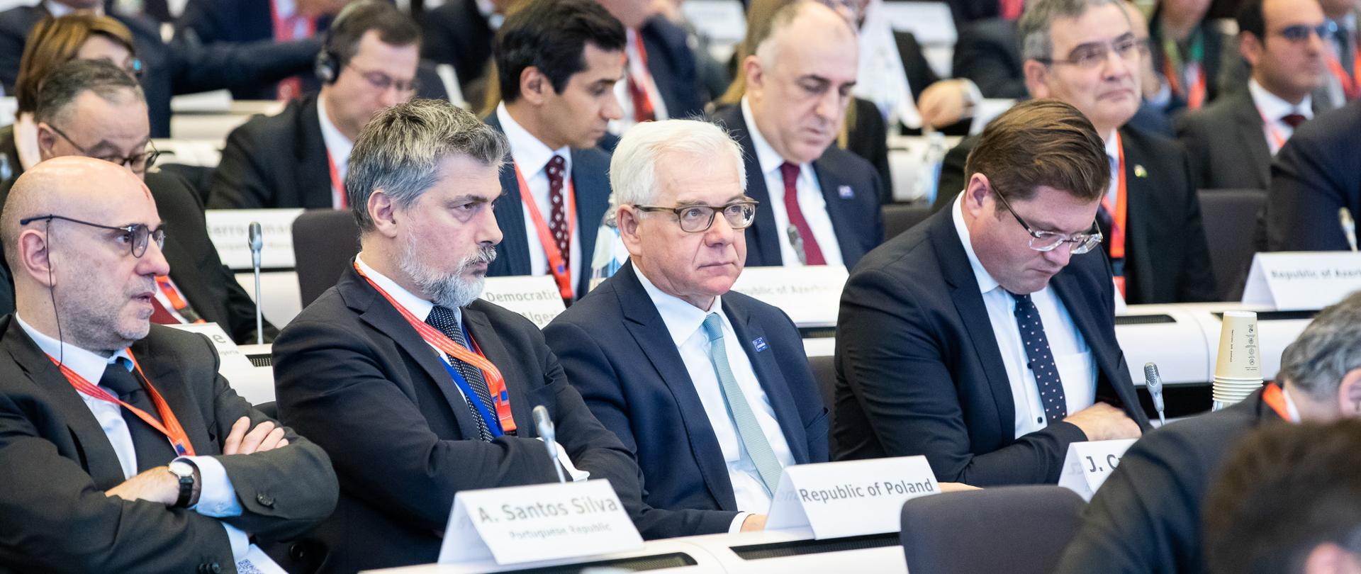 Minister Jacek Czaputowicz podczas Konferencji donatorów na rzecz Albanii