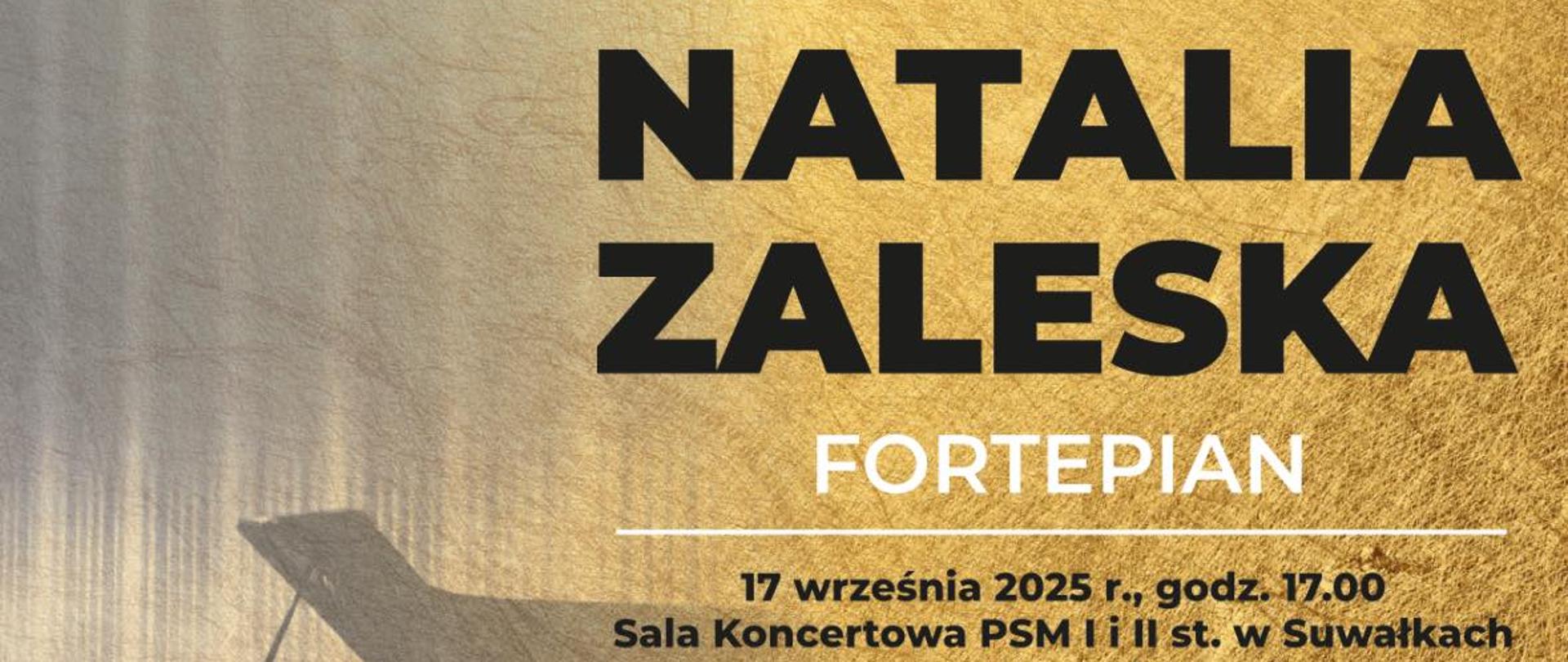Plakat Koncertu Natalii Zaleskiej