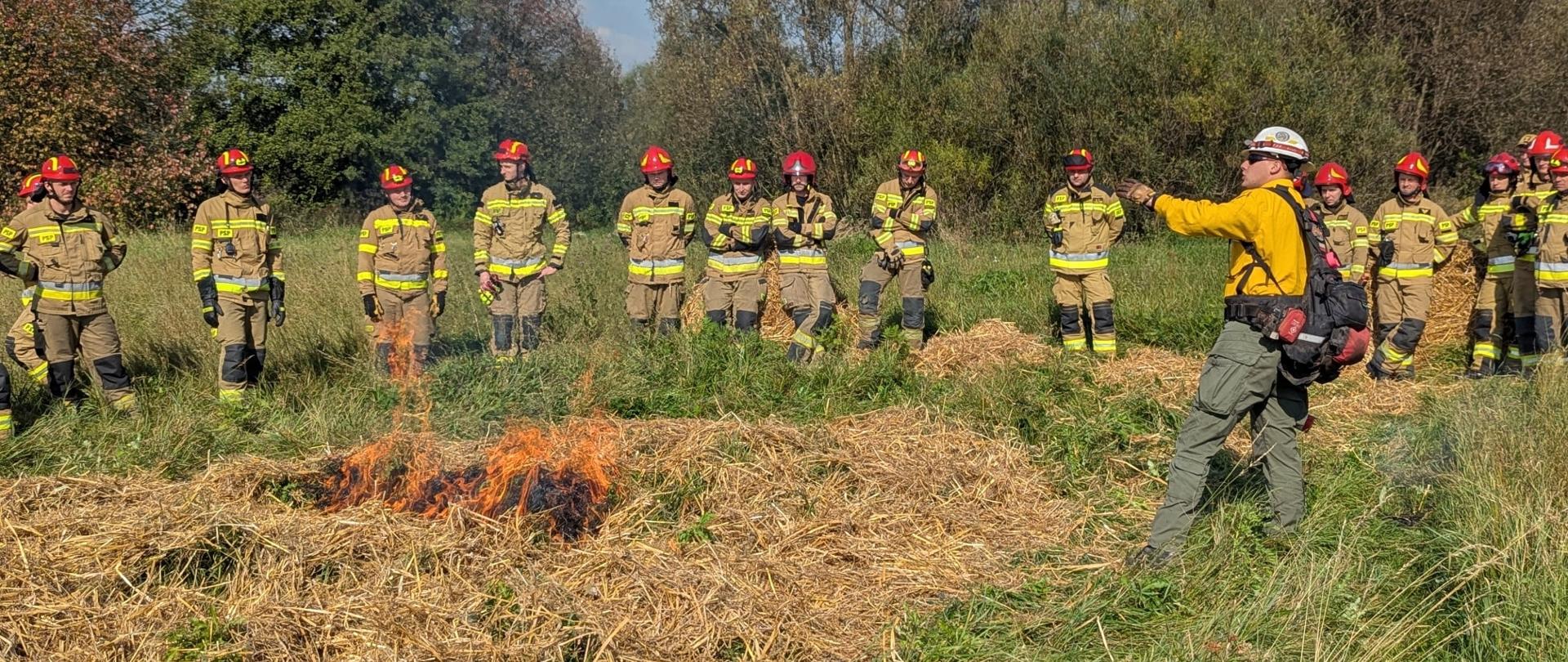 Ćwiczenia z gaszenia pożarów na terenach niezurbanizowanych