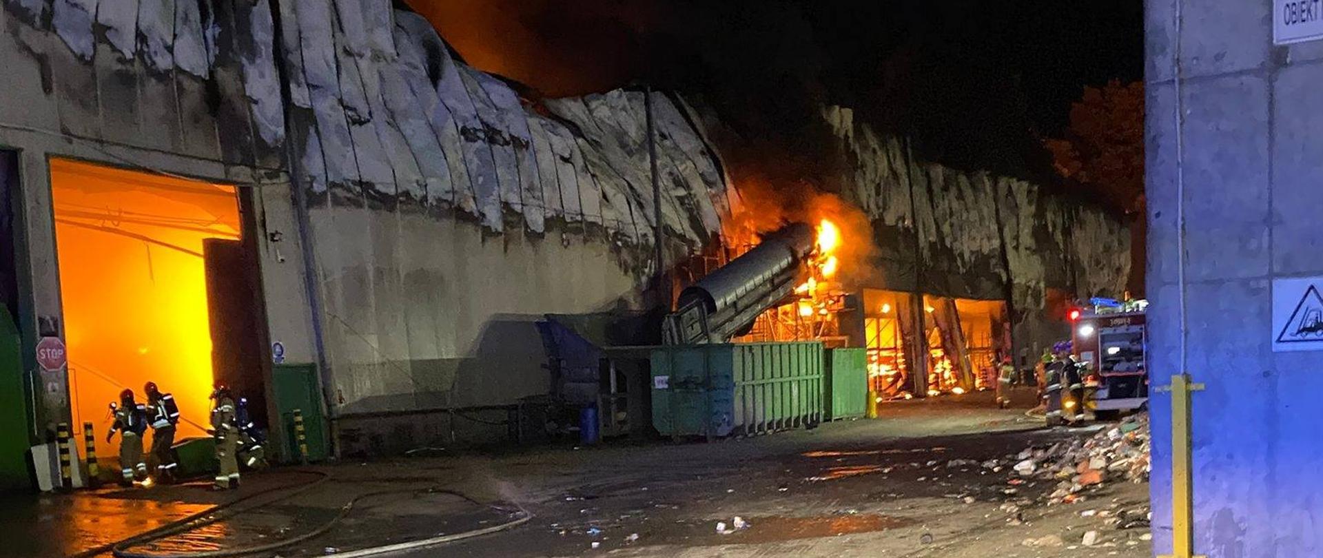 Akcja ratownicza podczas pożaru