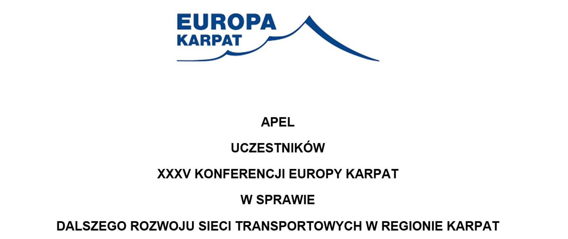 Europa Karpat jednym głosem o potrzebach transportowych