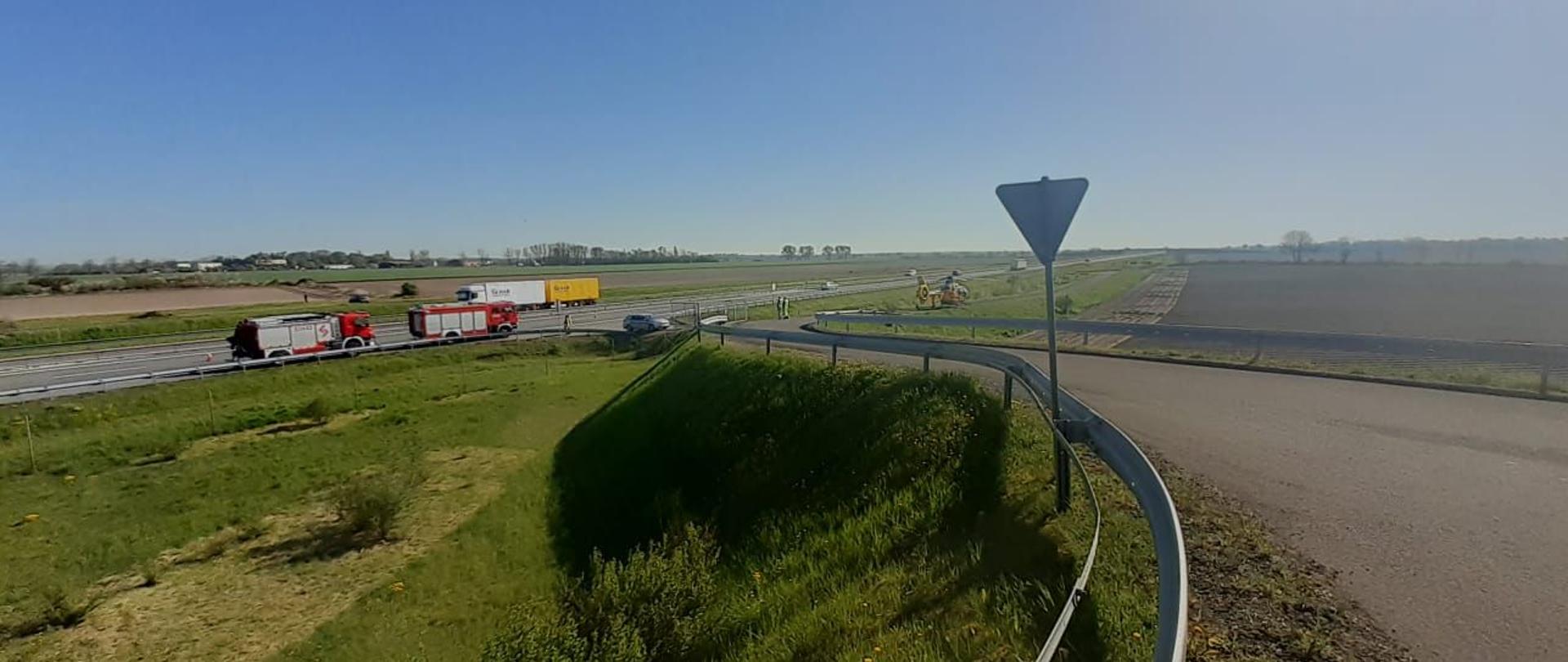 GŁUPONIE – LĄDOWANIE LPR NA 123KM AUTOSTRADY A2