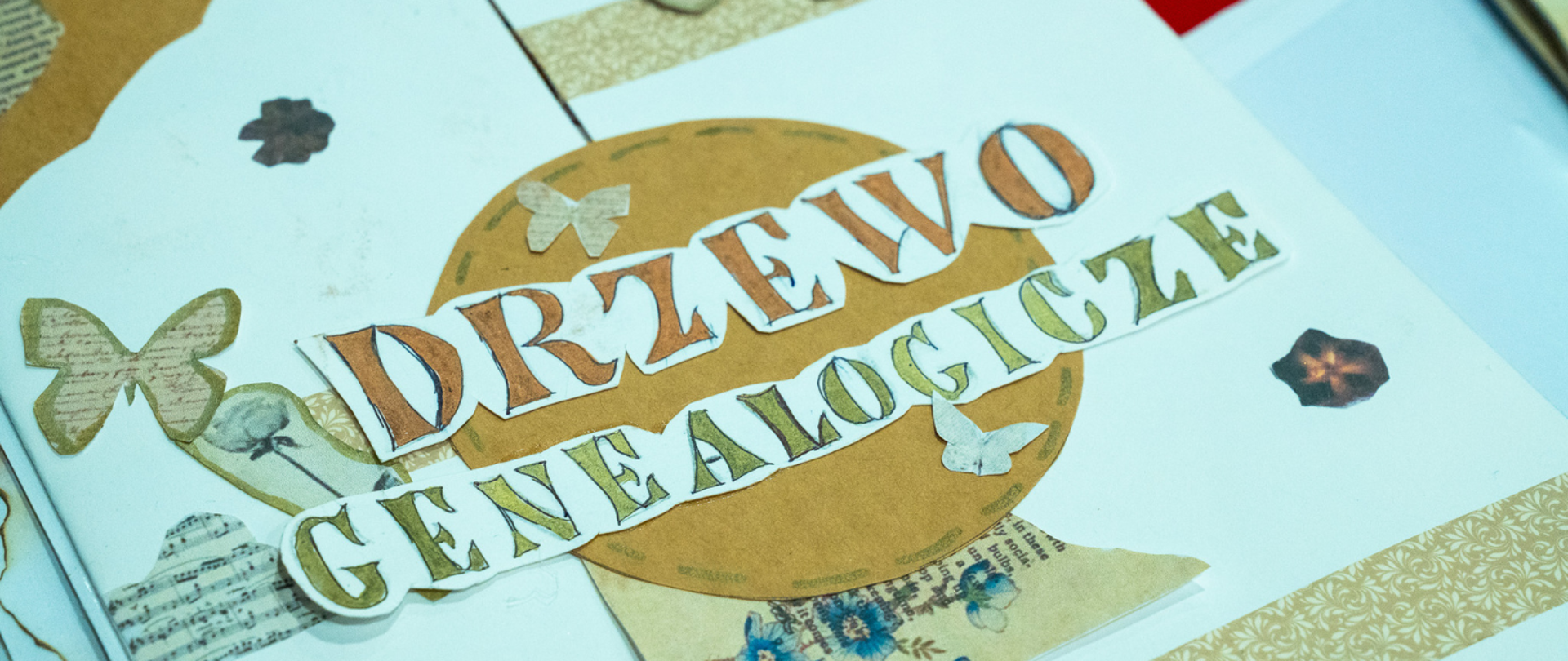 Zdjęcie prezentujące pracę konkursową dziecka (drzewo genealogiczne lub album rodzinny)