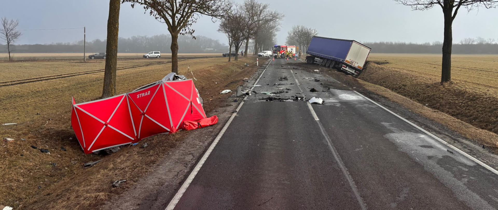 Wypadek na DK15 w m. Szadłowice