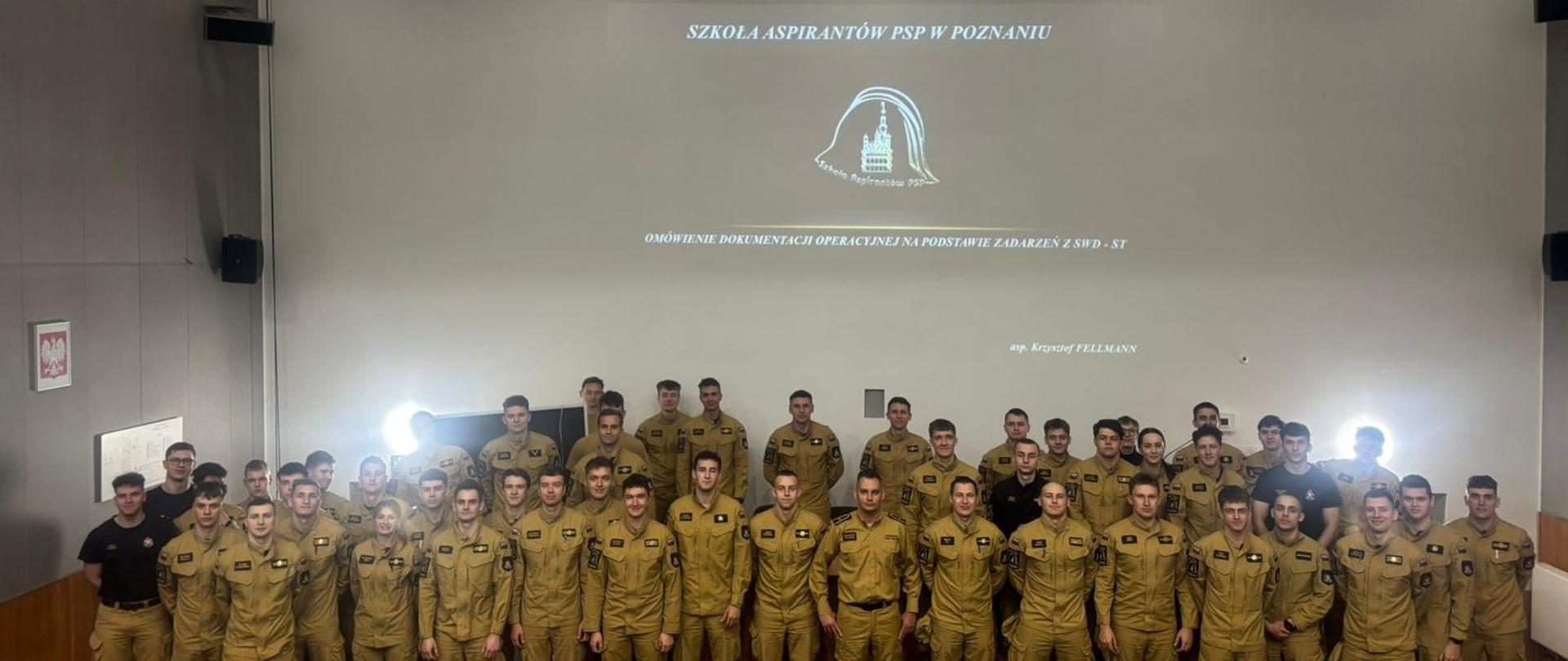 Zajęcia dla kadetów K-34 z udziałem Zastępcy Dowódcy Zmiany II SJRG