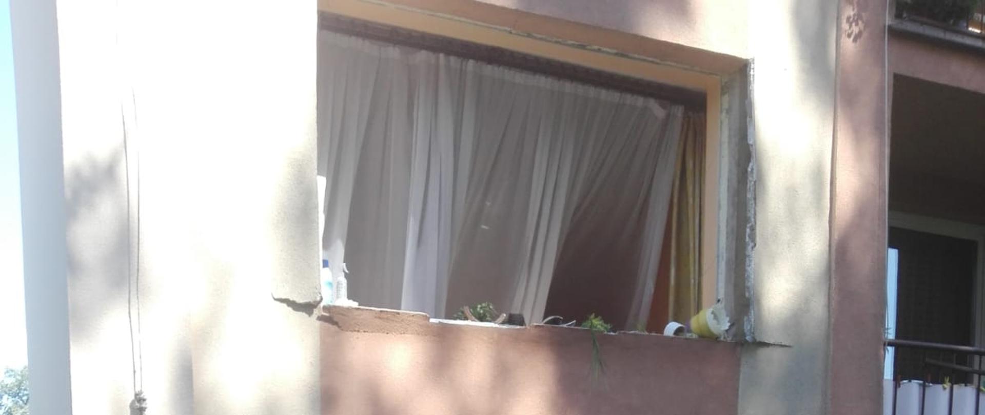 Wybuch gazu w Gołotczyźnie przy ul. Bąkowskiej.