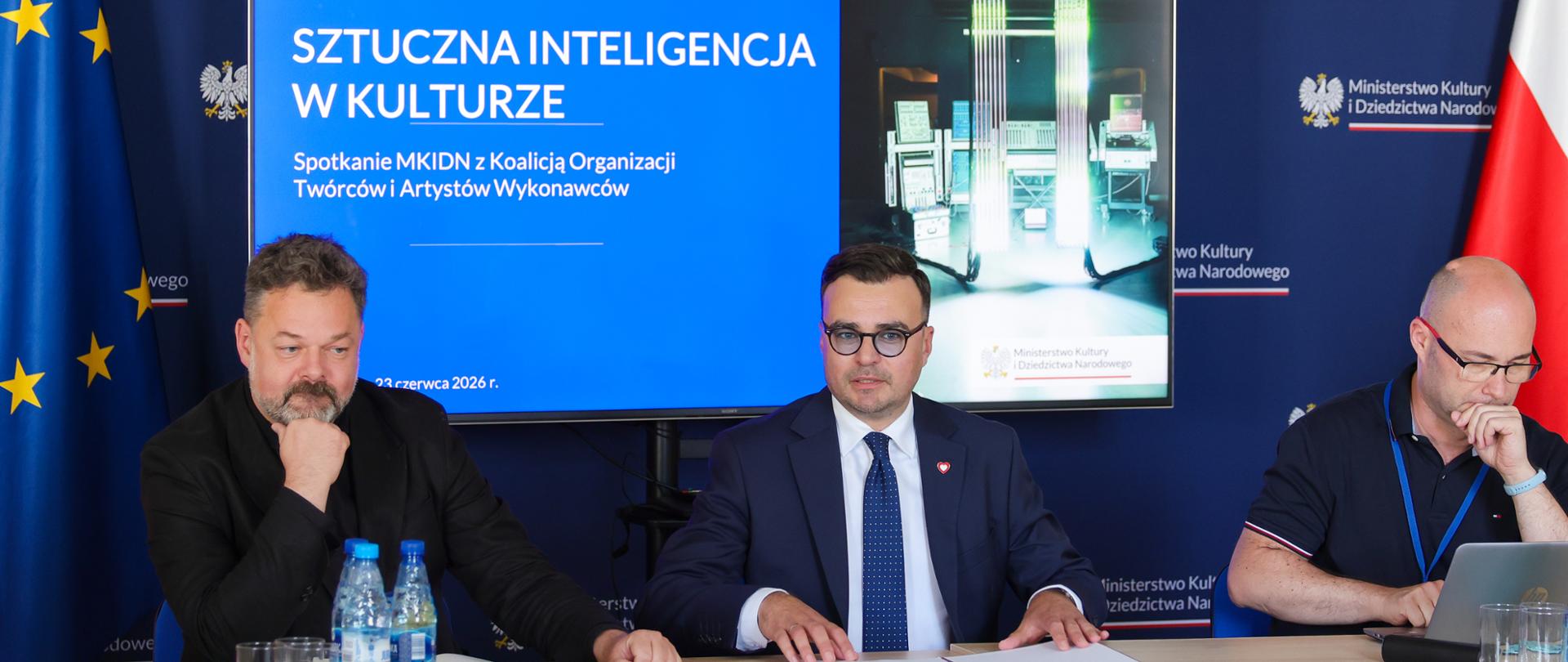 Spotkanie wiceministra Macieja Wróbla z Koalicją Twórców i Artystów Wykonawców, fot. Danuta Matloch/MKiDN