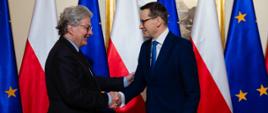 Spotkanie premiera Mateusza Morawieckiego z unijnym komisarzem ds. rynku wewnętrznego Thierrym Bretonem.