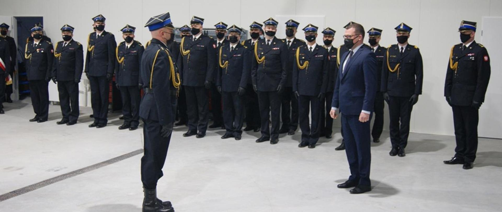 Komenda Powiatowa PSP w Sławnie – otwarcie nowo wybudowanej hali garażowej oraz wprowadzenie do podziału bojowego samochodów pożarniczych 