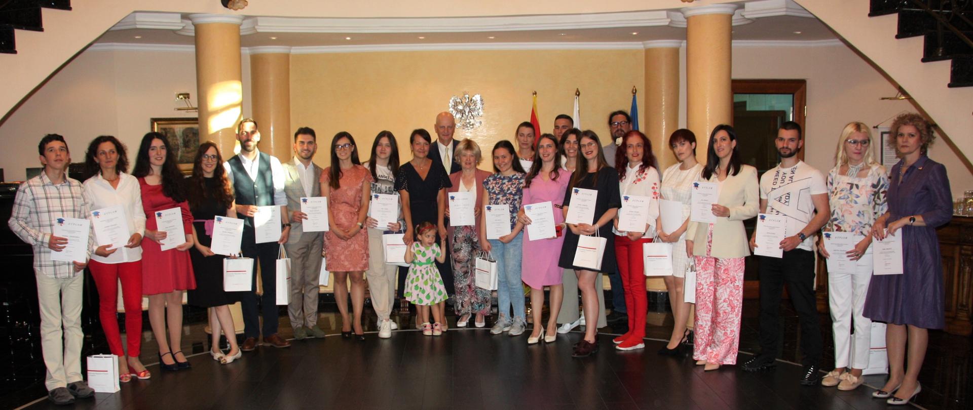 Uroczyste wręczenie dyplomów dla absolwentów kolejnej edycji kursu języka polskiego