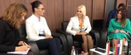 Spotkanie z Małgorzaty Golińskiej wicepremier Zoraną Mihajlović