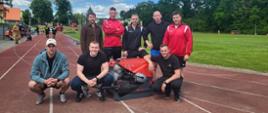 Reprezentacja Komendy Powiatowej Państwowej Straży Pożarnej przed startem w IV Kujawsko-Pomorskich Zawodach Pożarniczych Ćwiczenia Bojowego