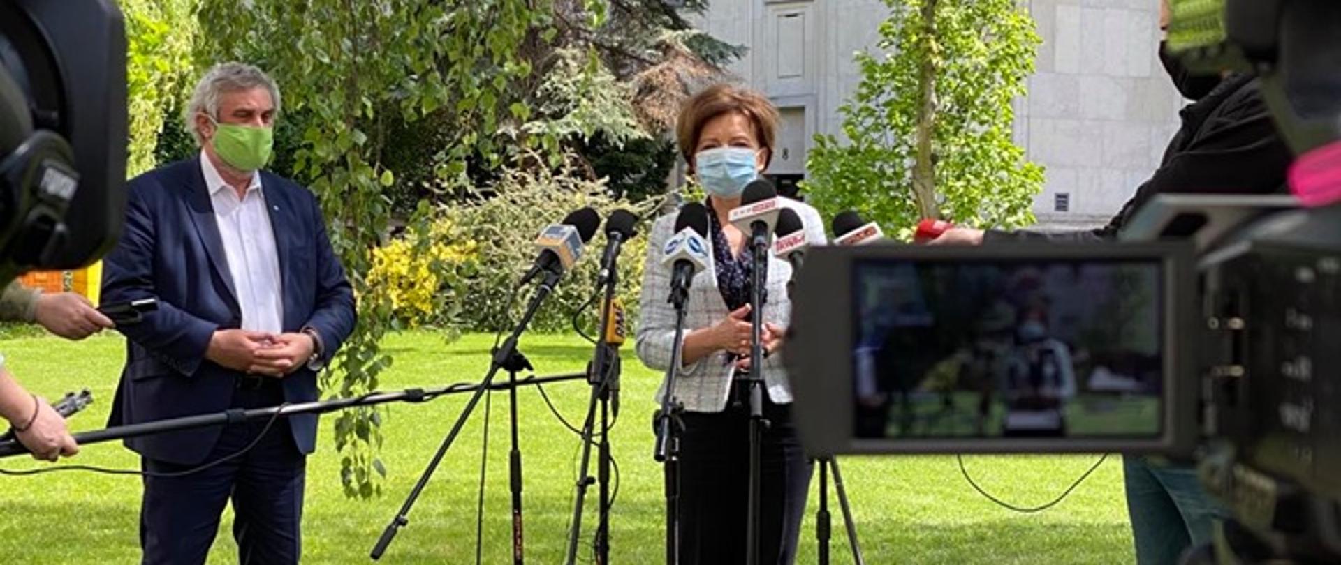 briefing minister Maląg i ministra Rolnictwa