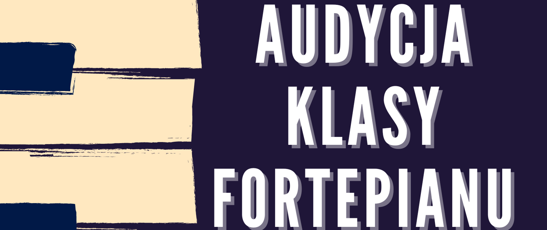 Plakat o treści: Audycja klasy fortepianu Pana Przemysława Zaręby 17 kwietnia 2024 r. godzina 17:00 Sala koncertowa Państwowej Szkoły Muzycznej I stopnia w Płońsku