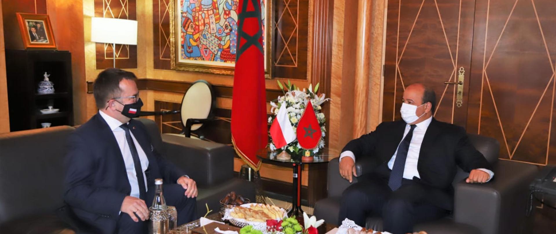 Spotkanie Ambasadora RP w Maroku z Przewodniczącym Izby Doradców KM