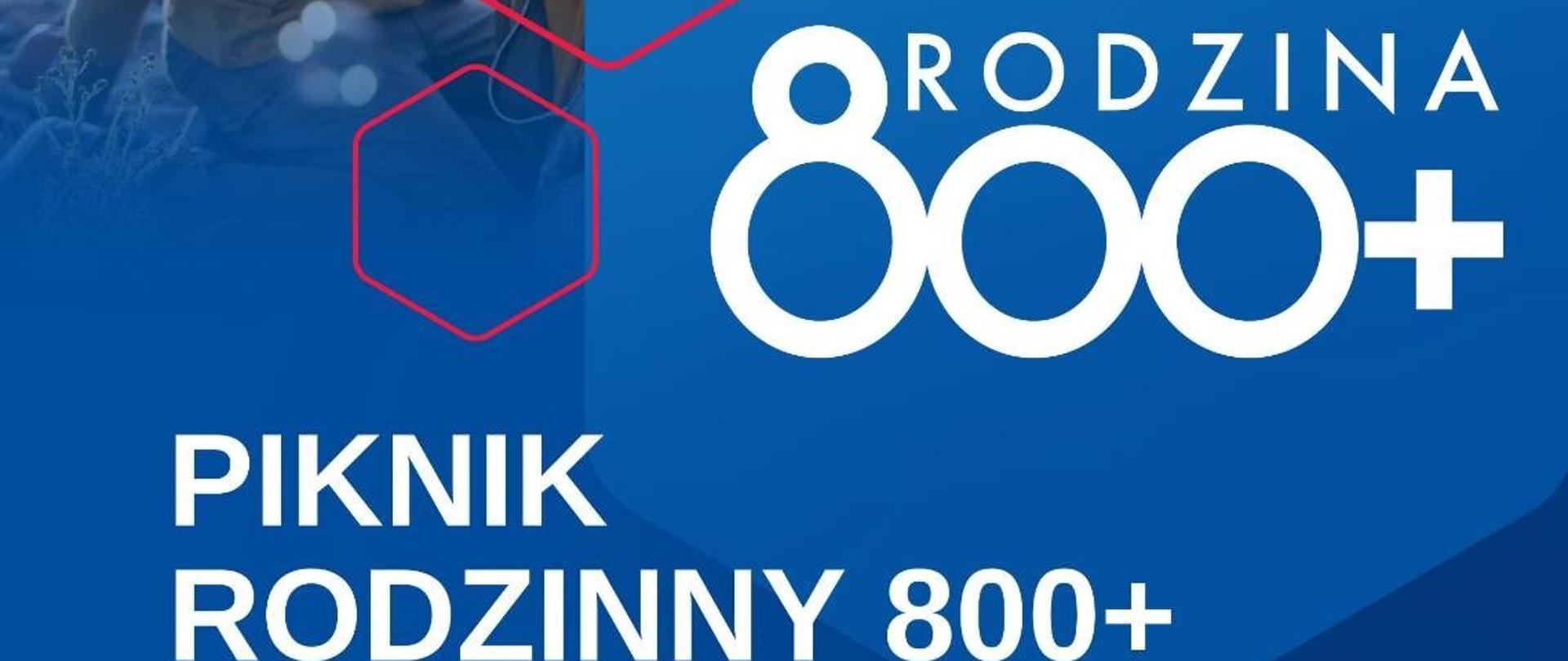 Plakat Piknik Rodzinny 800+ w Pszczewie