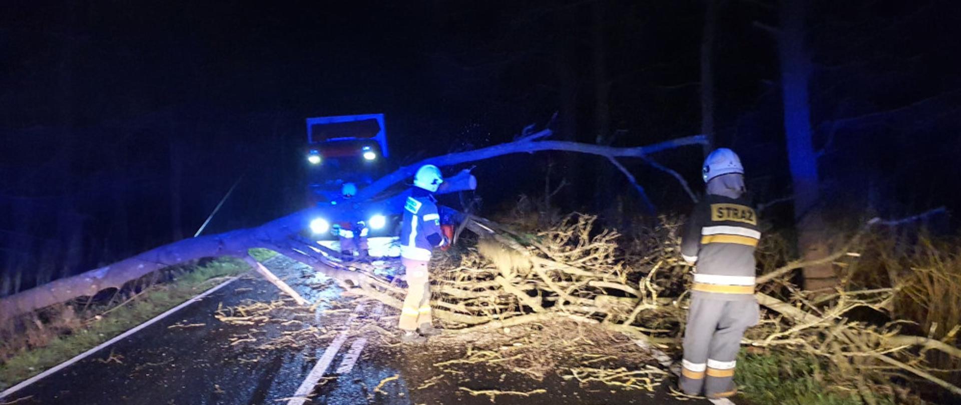 Niespokojna noc w powiecie szczecineckim