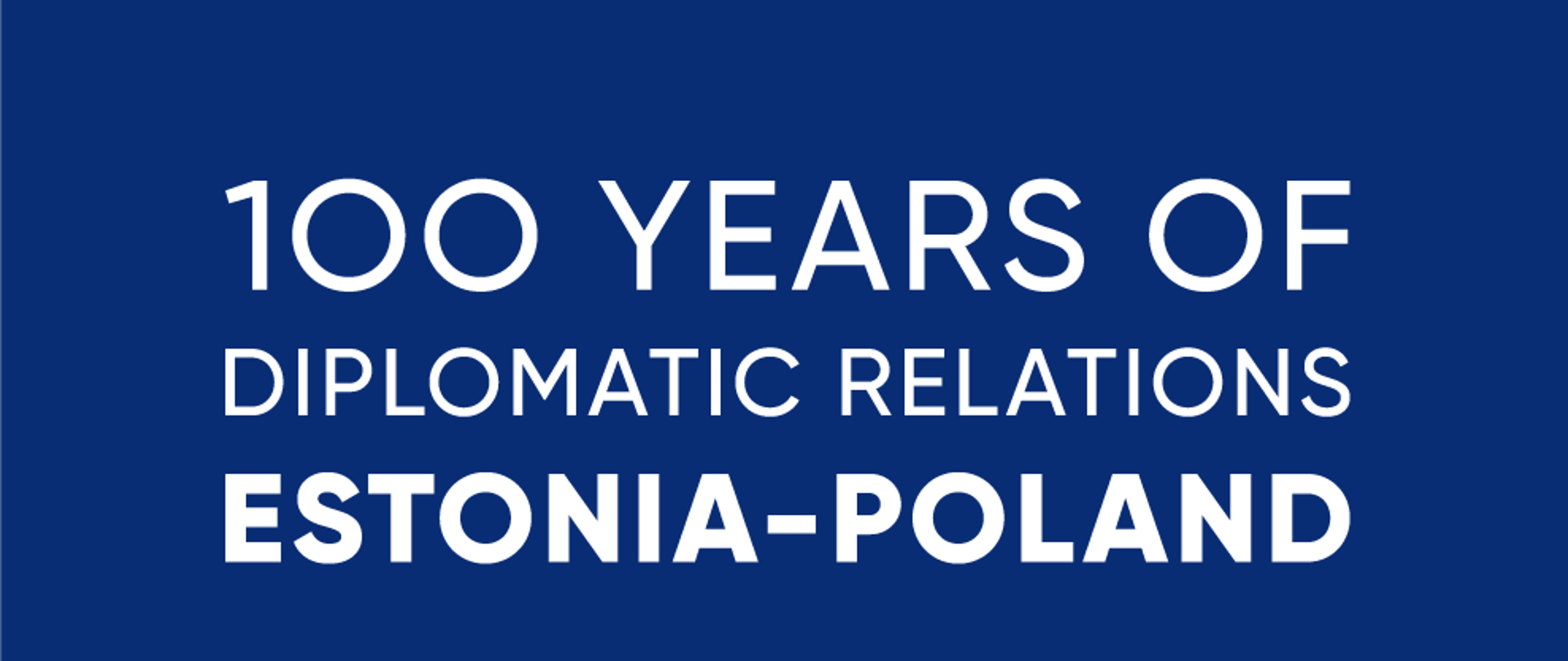 100 years of Polish-Estonian diplomatic relations 