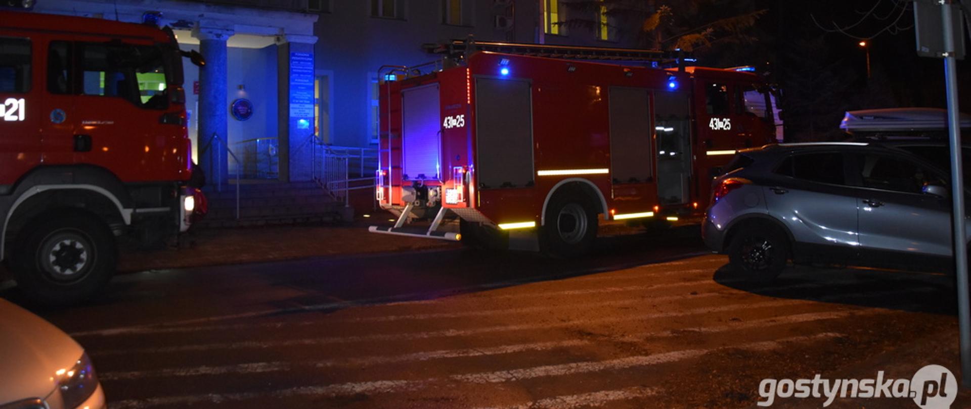 Pożar w gostyńskim szpitalu