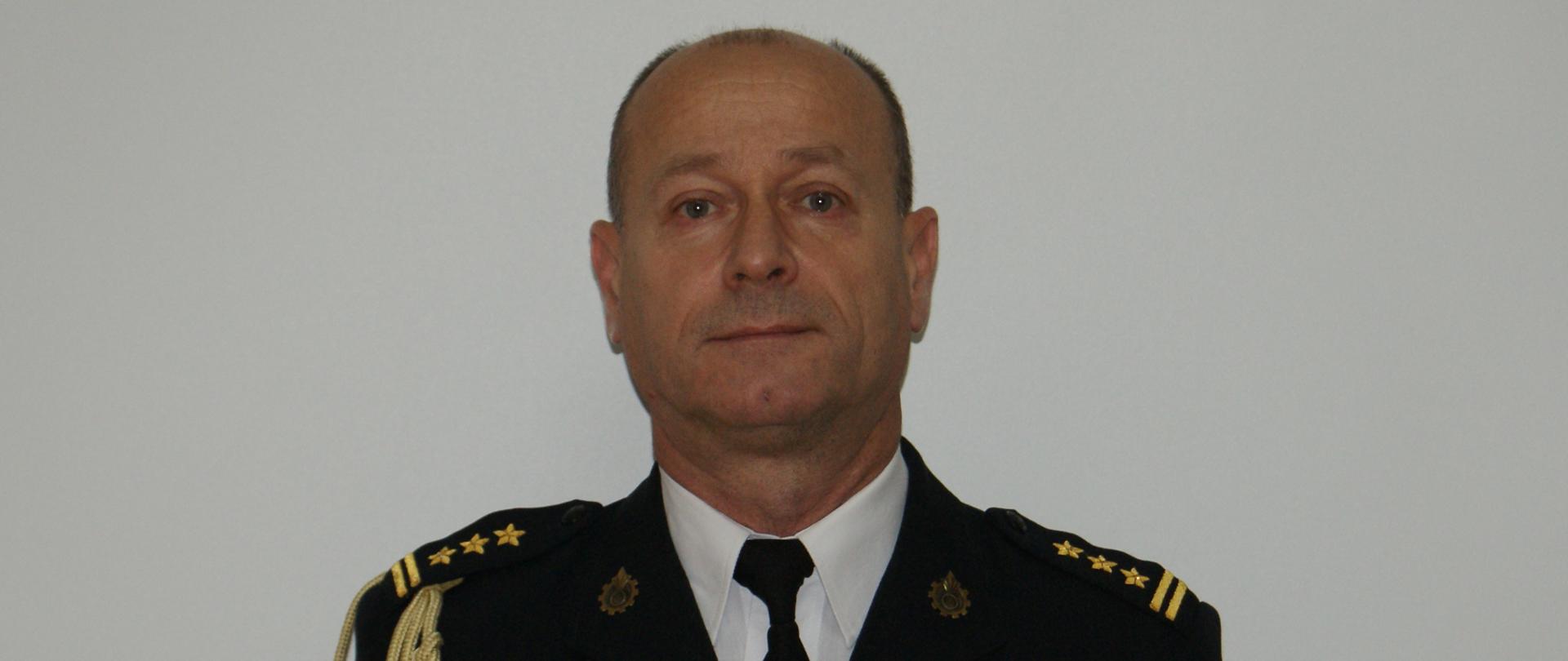 starszy brygadier Jarosław Wilga - Komendant Miejski Państwowej Straży Pożarnej w Ostrołęce