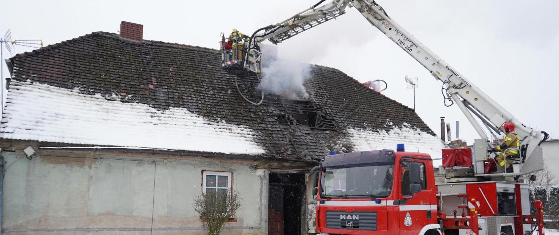 Pożar budynku mieszkalnego - Międzychód