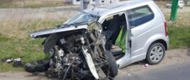 Zderzenie mikrosamochodu z samochodem osobowym w miejscowości Barwice
