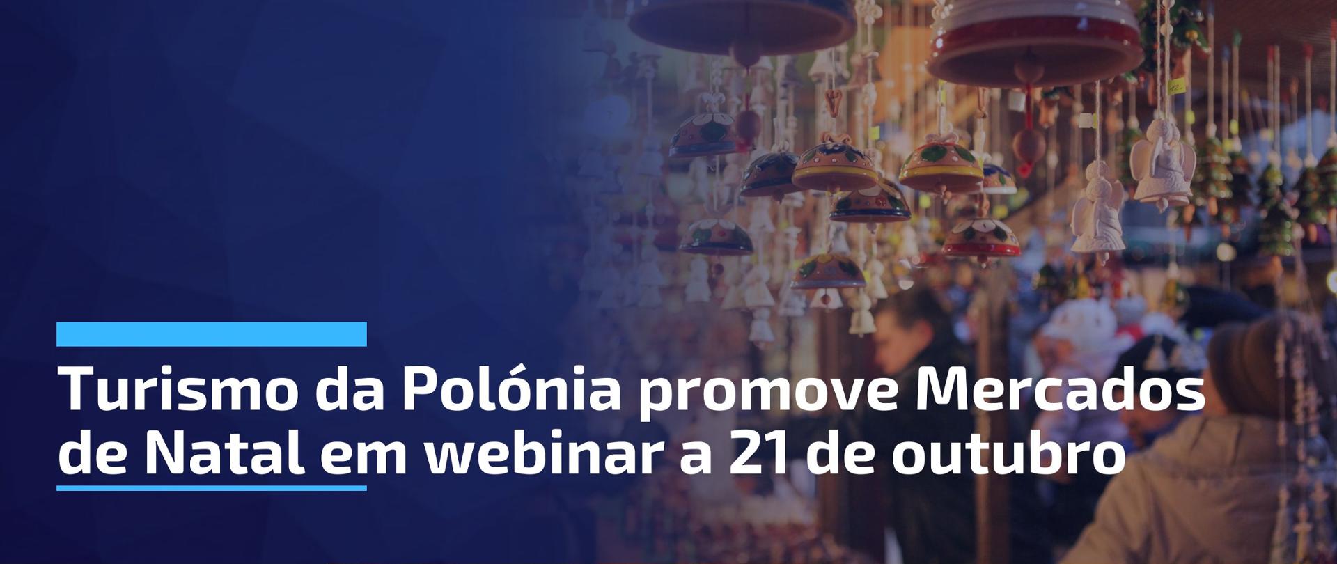 A imagem apresenta um mercado de Natal em Varsóvia.