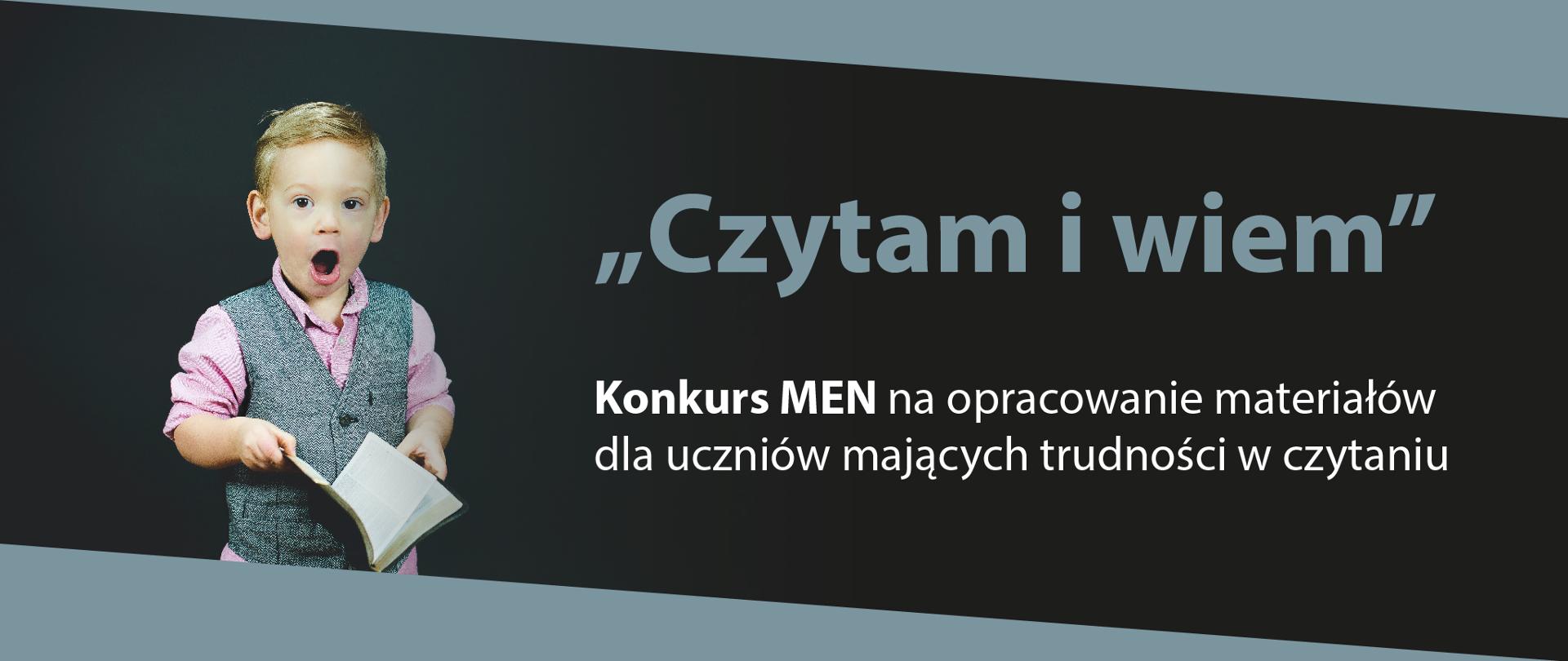 Konkurs MEN na opracowanie materiałów dla uczniów mających trudności w czytaniu 