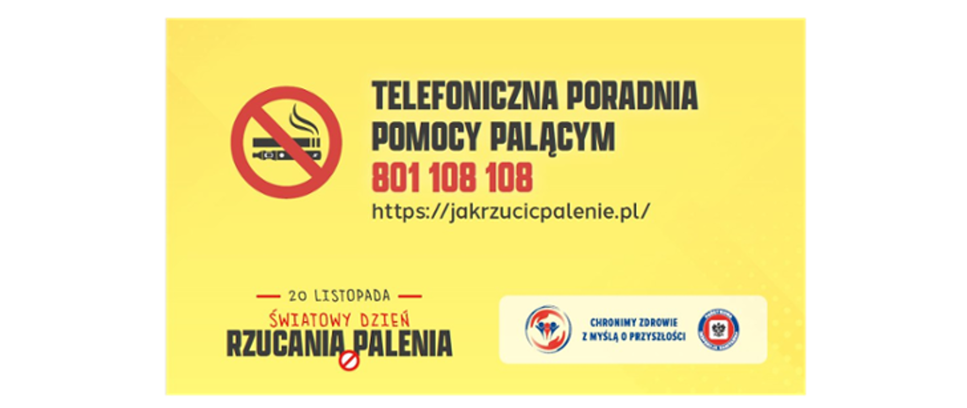Światowy dzień rzucania palenia! Telefoniczna poradnia pomocy palącym 801 108 108