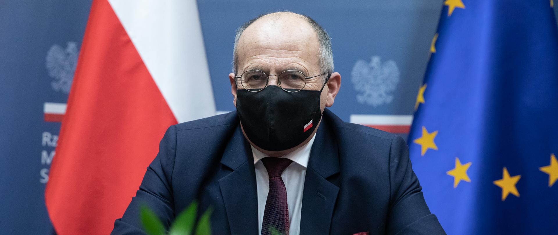 2020.11.26 Warszawa . Minister Zbigniew Rau . Wideokonferencja Poludniowe Sasiedztwo .
Fot. Tymon Markowski / MSZ