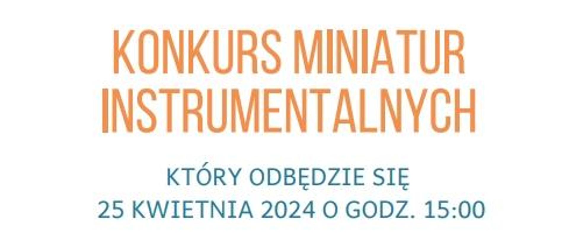 plakat konkurs miniatur 2024