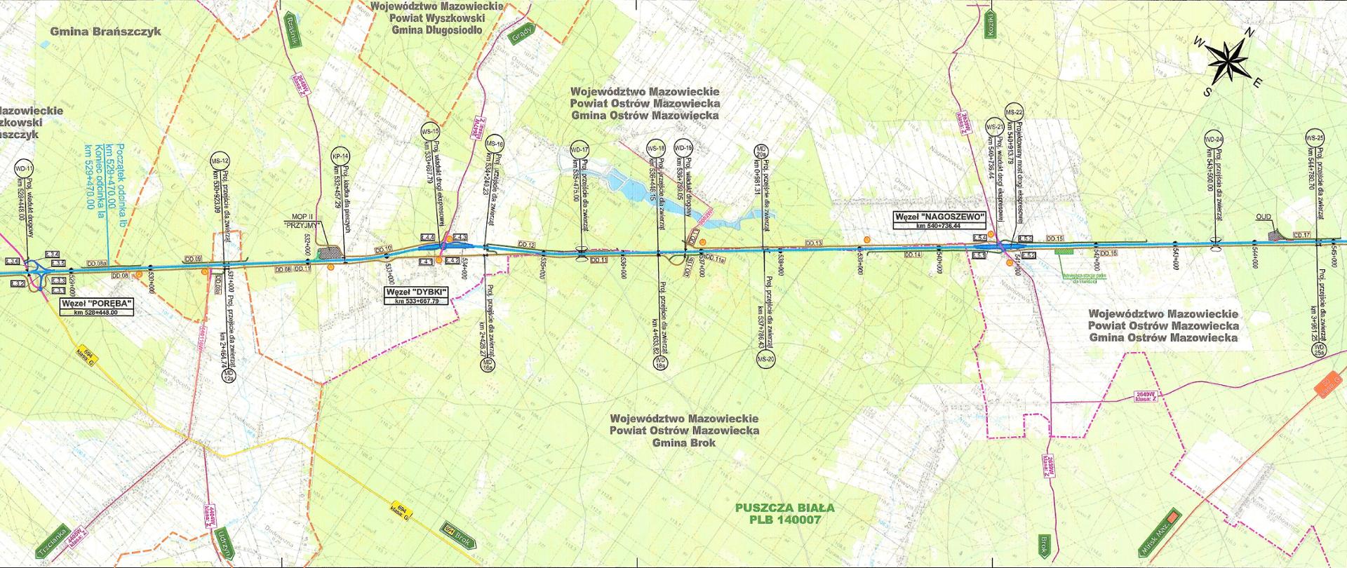 Odcinek drogi ekspresowej S8 od węzła Poręba do obwodnicy Ostrowi Mazowieckiej