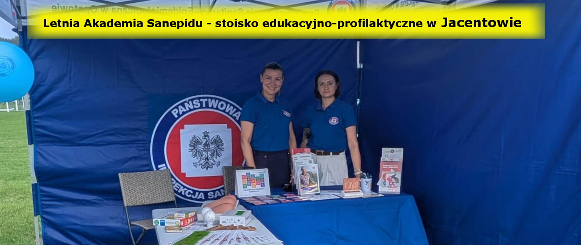 Letnia Akademia Sanepidu - stoisko edukacyjno-profilaktyczne w Jacentowie 