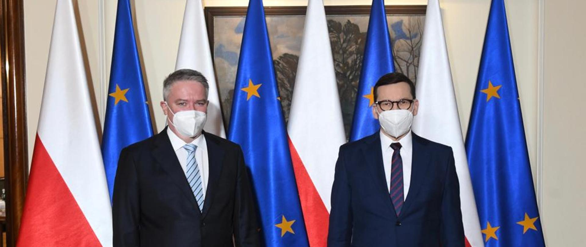 Premier Mateusz Morawiecki spotkał się z sekretarzem generalnym Organizacji Współpracy Gospodarczej i Rozwoju (OECD) Mathiasem Cormannem