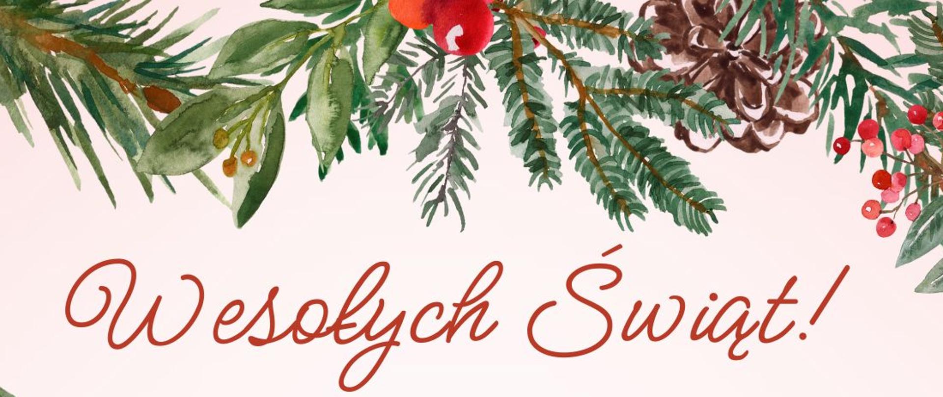 Tło grafika świąteczna, tekst życzenia bożonarodzeniowe