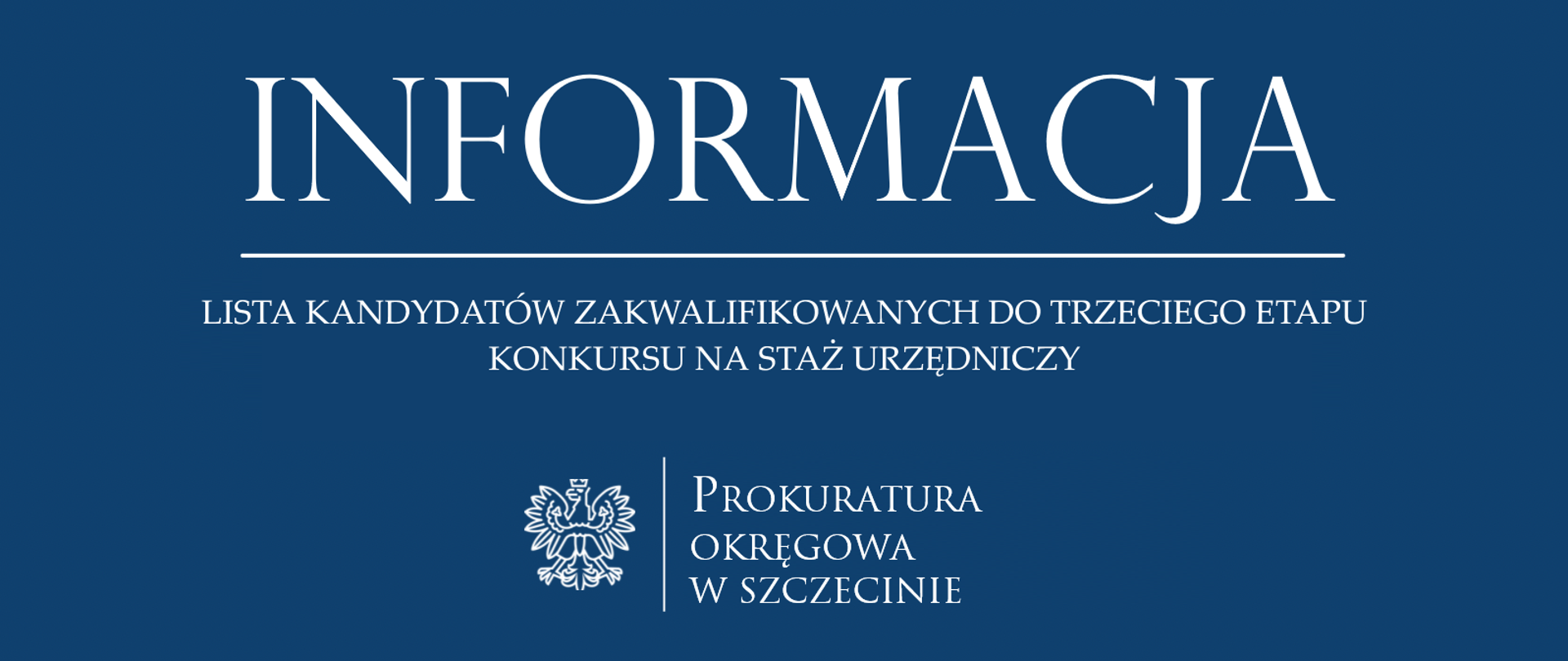 informacja 3 etap staz urzedniczny