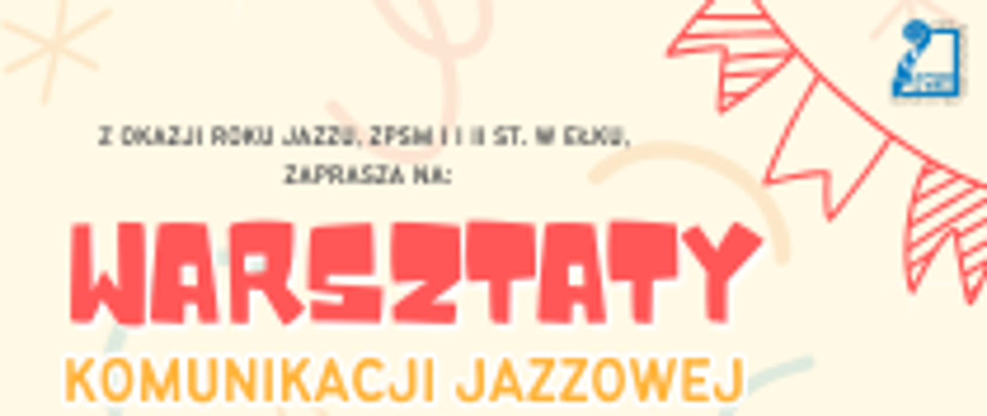 Plakat jest zaproszeniem skierowanym do całej społeczności szkolnej ZPSM w Ełku, na warsztaty z Komunikacji Jazzowej. Rok 2025 jest w szkole rokiem jazzu, stąd tytuł wydarzenia.
Plakat jest w kolorach wiosny. Są elementy zielone, żółte, czerwone. W górnym prawym rogu widnieje logo szkoły. Poniżej tytuł i data 15 kwietnia b.r godz 18.30.
następnie opis warsztatów cyt:
"PODZIELĘ SIĘ Z PAŃSTWEM 40 -LETNIM DOŚWIADCZENIEM ZAWODOWYM NAUCZYCIELA,
MUZYKA, DYRYGENTA, KOMPOZYTORA, DZIENNIKARZA, DZIAŁKOWCA, HISPANOFILA. W
ZAKRESIE OSIĄGANIA SUKCESU, RELACJI W KLASIE I W DOMU, MOTYWACJI,
PROKRASTYNACJI, ZAPRZYJAŹNIENIA SIĘ Z EMOCJAMI NA SCENIE… i nie tylko
oraz: OPOWIEM CO (wg mnie) W TYM WSZYSTKIM JEST NAJWAŻNIEJSZE"
W prawym dolnym rogu widać klawiaturę fortepianu, natomiast na samym dole, na poziomym czerwonym pasie, napisano informację o prowadzącym spotkanie. Jest nim nauczyciel gitary w ZPSM w Ełku, ekspert CEA, Wojciech Popielarz.